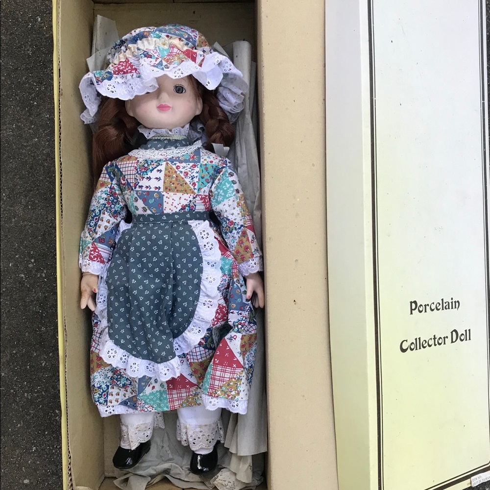 Vintage Schmid Porcelain Musical Doll with box